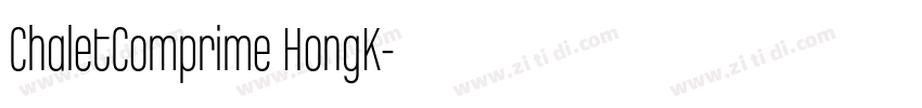ChaletComprime HongK字体转换